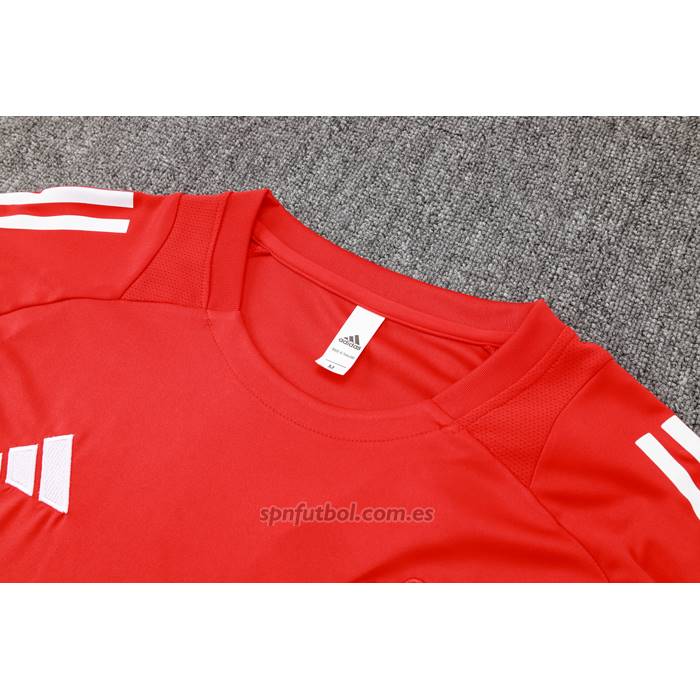 Chandal del Manchester United Manga Corta 2024-2025 Rojo - Pantalon Corto